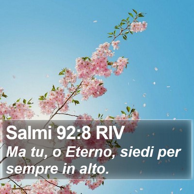 Salmi 92:8 RIV Bible Verse Image