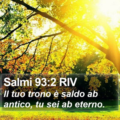 Salmi 93:2 RIV Bible Verse Image