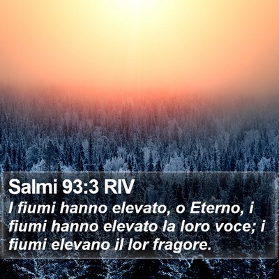 Salmi 93:3 RIV Bible Verse Image
