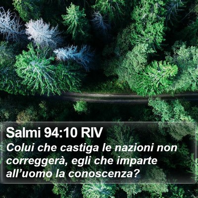 Salmi 94:10 RIV Bible Verse Image