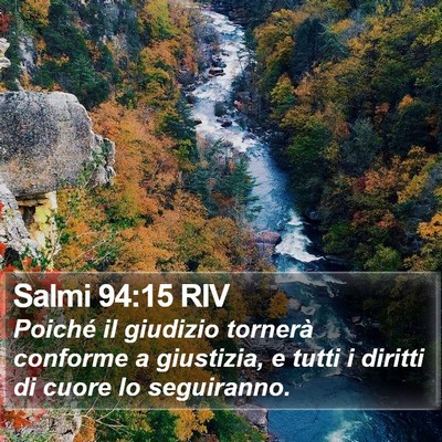 Salmi 94:15 RIV Bible Verse Image