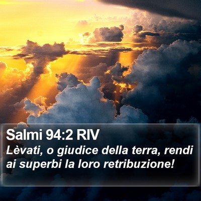 Salmi 94:2 RIV Bible Verse Image