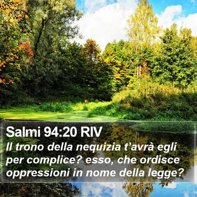 Salmi 94:20 RIV Bible Verse Image