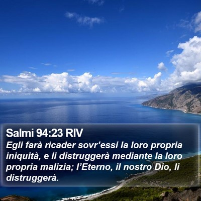 Salmi 94:23 RIV Bible Verse Image