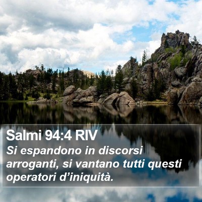 Salmi 94:4 RIV Bible Verse Image