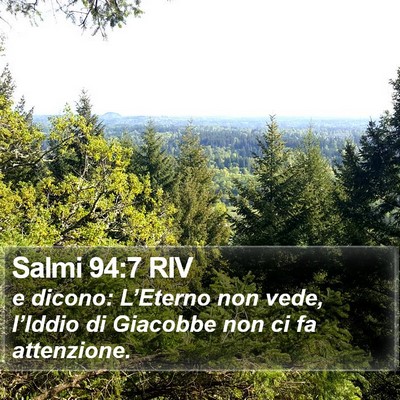 Salmi 94:7 RIV Bible Verse Image