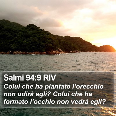 Salmi 94:9 RIV Bible Verse Image