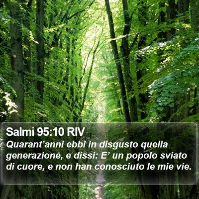Salmi 95:10 RIV Bible Verse Image