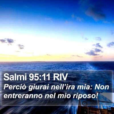 Salmi 95:11 RIV Bible Verse Image