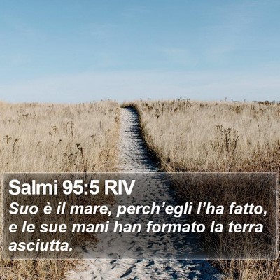 Salmi 95:5 RIV Bible Verse Image