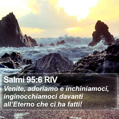 Salmi 95:6 RIV Bible Verse Image