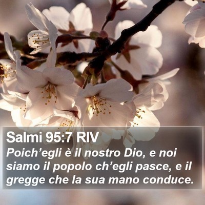 Salmi 95:7 RIV Bible Verse Image