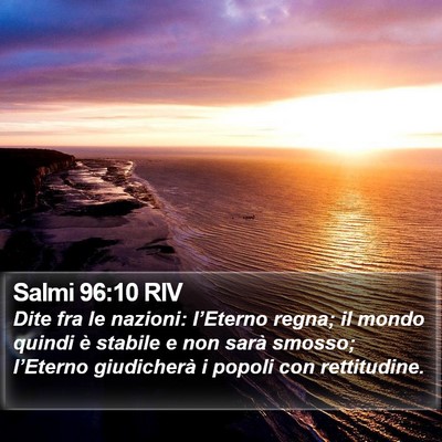 Salmi 96:10 RIV Bible Verse Image