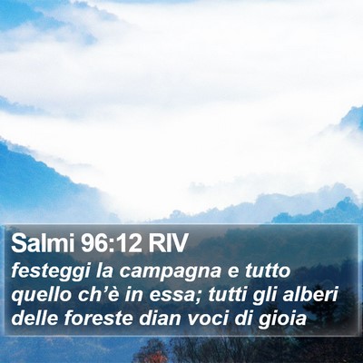 Salmi 96:12 RIV Bible Verse Image