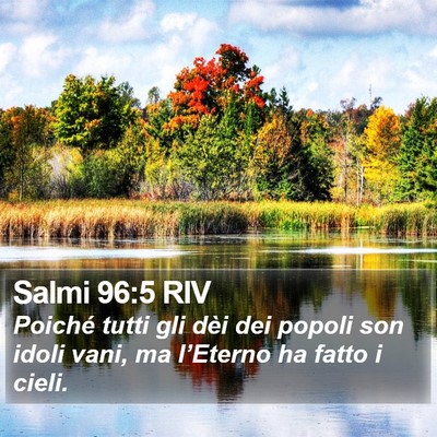 Salmi 96:5 RIV Bible Verse Image