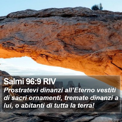 Salmi 96:9 RIV Bible Verse Image