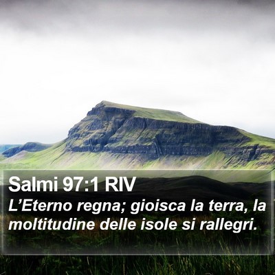Salmi 97:1 RIV Bible Verse Image