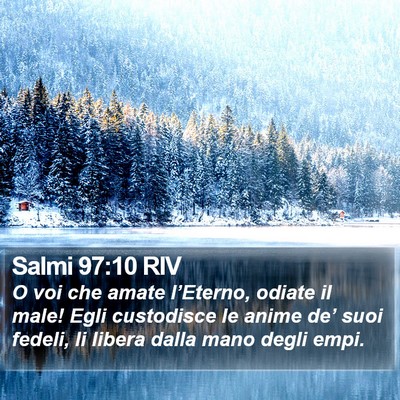 Salmi 97:10 RIV Bible Verse Image