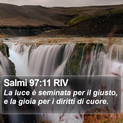 Salmi 97:11 RIV Bible Verse Image