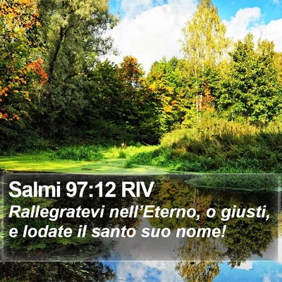 Salmi 97:12 RIV Bible Verse Image