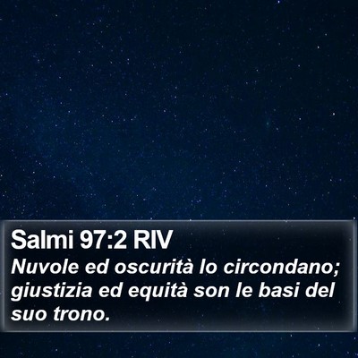 Salmi 97:2 RIV Bible Verse Image