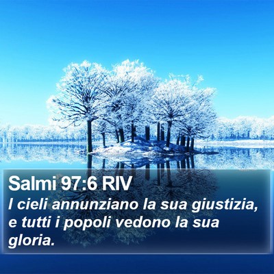 Salmi 97:6 RIV Bible Verse Image