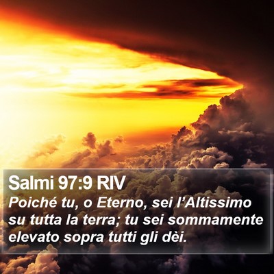 Salmi 97:9 RIV Bible Verse Image