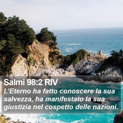 Salmi 98:2 RIV Bible Verse Image