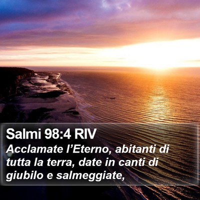 Salmi 98:4 RIV Bible Verse Image