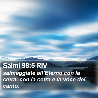 Salmi 98:5 RIV Bible Verse Image