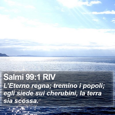 Salmi 99:1 RIV Bible Verse Image