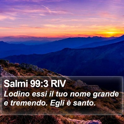 Salmi 99:3 RIV Bible Verse Image