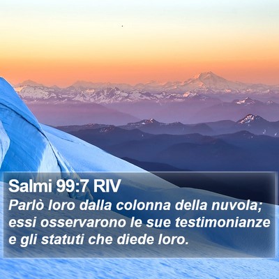 Salmi 99:7 RIV Bible Verse Image