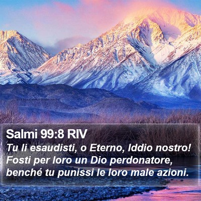 Salmi 99:8 RIV Bible Verse Image