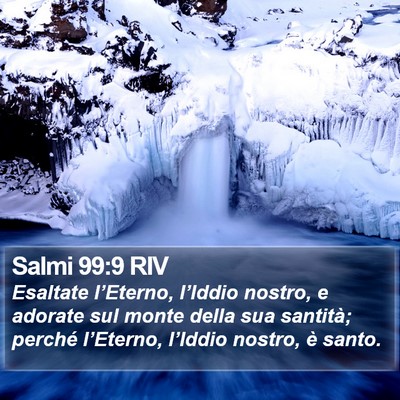 Salmi 99:9 RIV Bible Verse Image