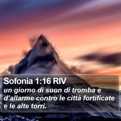 Sofonia 1:16 RIV Bible Verse Image