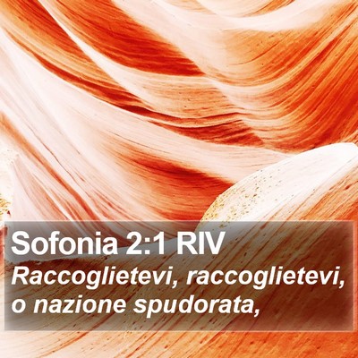 Sofonia 2:1 RIV Bible Verse Image