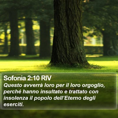 Sofonia 2:10 RIV Bible Verse Image