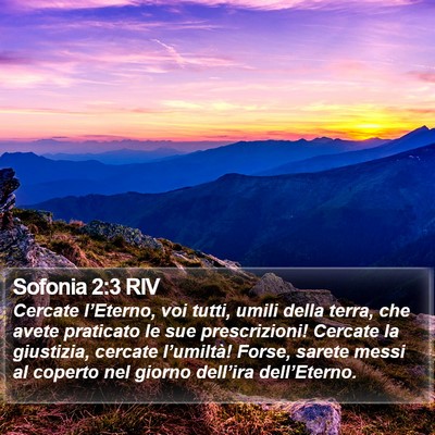 Sofonia 2:3 RIV Bible Verse Image