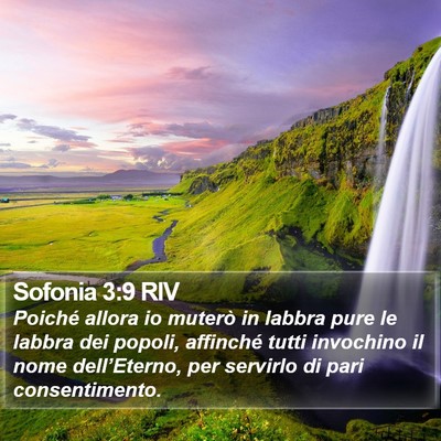 Sofonia 3:9 RIV Bible Verse Image