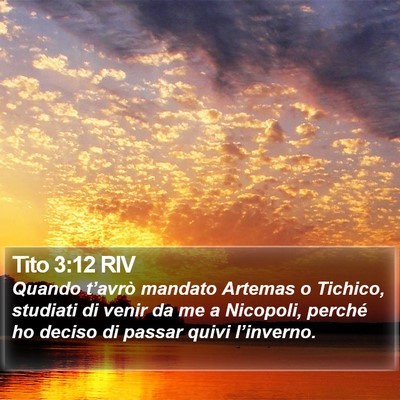 Tito 3:12 RIV Bible Verse Image