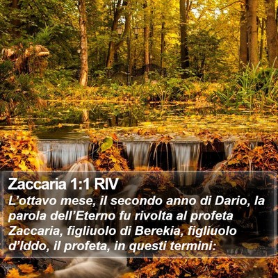 Zaccaria 1:1 RIV Bible Verse Image