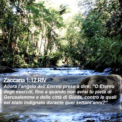 Zaccaria 1:12 RIV Bible Verse Image