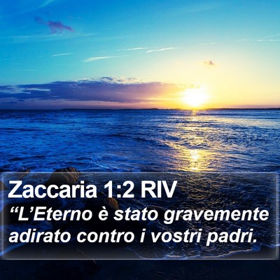 Zaccaria 1:2 RIV Bible Verse Image