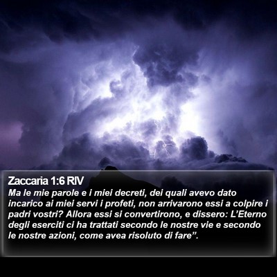 Zaccaria 1:6 RIV Bible Verse Image