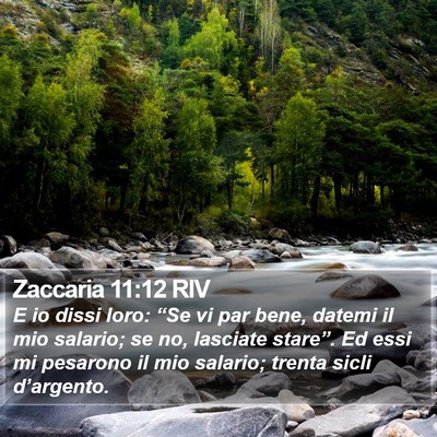 Zaccaria 11:12 RIV Bible Verse Image