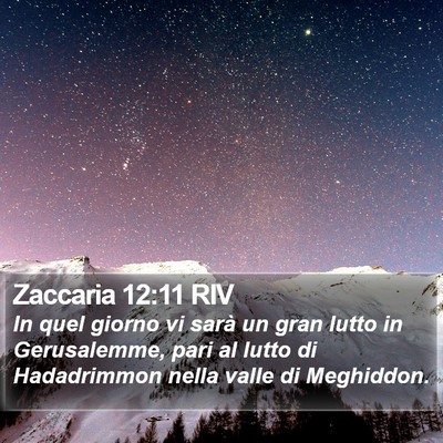 Zaccaria 12:11 RIV Bible Verse Image