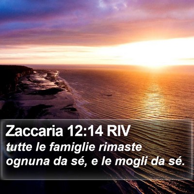 Zaccaria 12:14 RIV Bible Verse Image