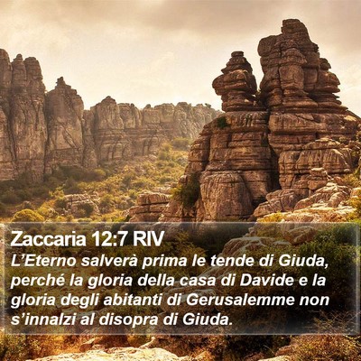 Zaccaria 12:7 RIV Bible Verse Image