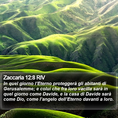 Zaccaria 12:8 RIV Bible Verse Image
